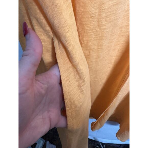 Soft Surroundings Shift Dress Womens Sz M Embroidered Cottagecore Tangerine - Picture 4 of 10